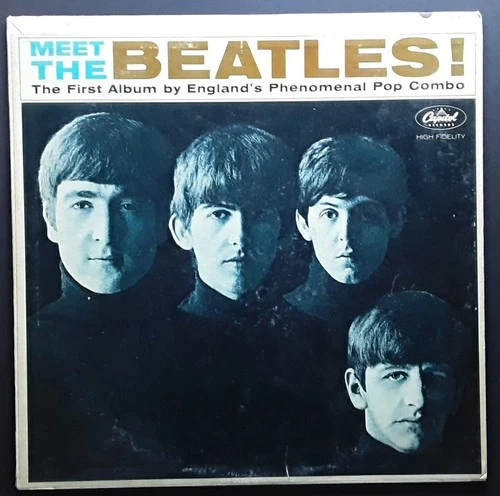 Meet The Beatles Capitol Records T 2047 1 BMI Scranton 12" Vinyl LP Aqua Inner