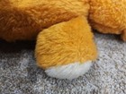 Vintage Fisher Price  Orange Freddy Teddy Bear w/ Squeaker Apple Bib - 1975  VGC — photo 5