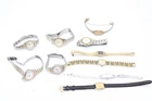 A x10 Vintage Ladies Seiko Gold Tone Quartz Wristwatches Not Tested