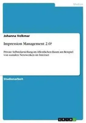 Johanna Volkmar | Impression Management 2.0? | Taschenbuch | Deutsch (2014)