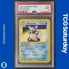 1999 POKEMON BASE SET 1ST EDITION SHADOWLESS #42/102 WARTORTLE UNCOMMON PSA 9
