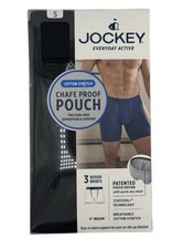 Jockey Everyday Active Men's Chafe Proof Pouch Cotton Stretch 6" Boxer Brief - S