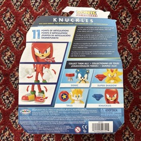 Knuckles JAKKS Pacific Sonic Hedgehog Blue Chaos Emerald 4 in Action Figure NEW
