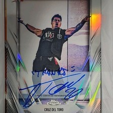 Topps 2025 Chrome WWE Cruz Del Toro autograph #76 wrestling