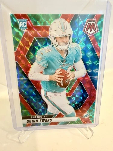 2025 Panini Mosaic #308 Quinn Ewers Mosaic Choice Red and Green