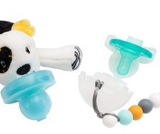 The Pacifier Cover with Pacifiers, Paci Clips Plush Attachments BPA-Tra...