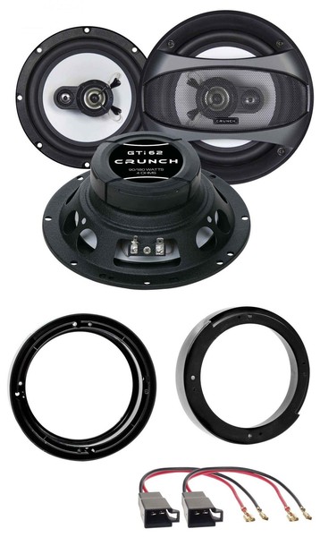 Crunch 16,5Cm 2-Wege 180Watt Lautsprecher FüR VW Fox Lupo Polo FronttüR Auto Box-image