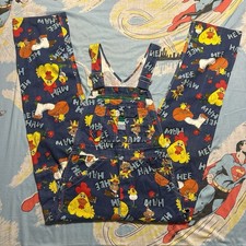 RARE Vintage Liberty Hee Haw Bib Overalls 1970's Made In USA 29X36 Sm Adult