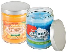 Pet Odor Exterminator, 13 Ounce Orange Lemon Splash Jar Candle and 13 Ounce C...