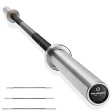 Philosophy Gym Olympic Barbell - 72"/80"/86" Weightlifting & Powerlifting 2" Bar