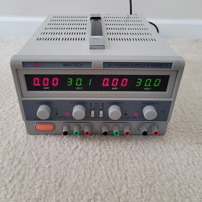 Mastech HY3005F-3, Digital Triple/Multi Output Variable DC Power Supply, Tested.