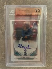 2014 Bowman Prospect Auto Chrome Ketel Marte #BCAP-KM BGS 9.5 GEM MINT Auto