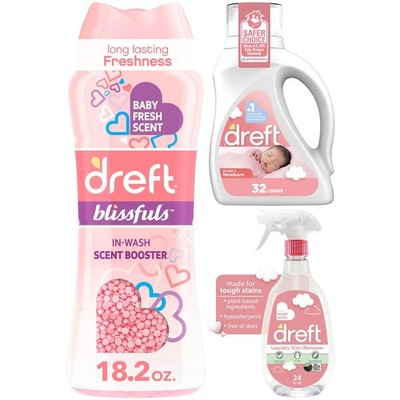 Baby Laundry Care Essentials Bundle Detergent Scent Booster & Stain Remover