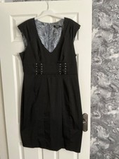 Black dress Size 16 Star by Julian Macdonald
