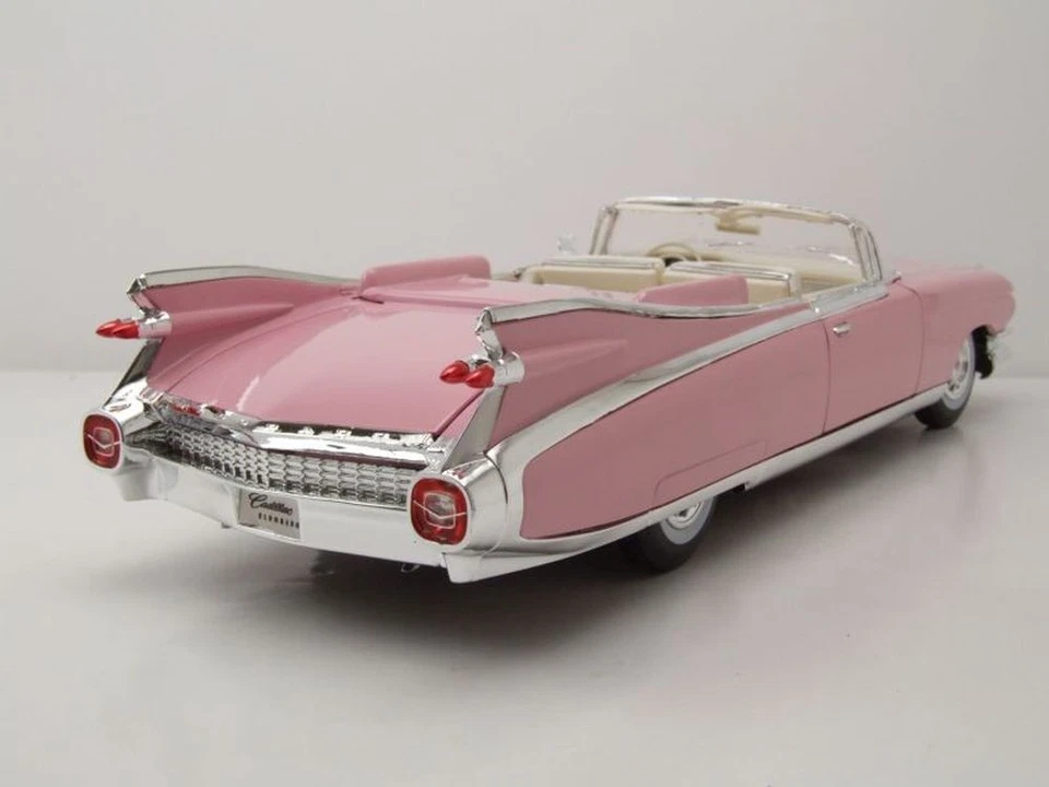 Cadillac Eldorado Biarritz Convertible 1959 Rosa Modelo De Coche 1:18 Maisto - Imagen 2 de 4