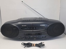 Sharp Boombox WQ-CD220 CD Synchronous Recordi...