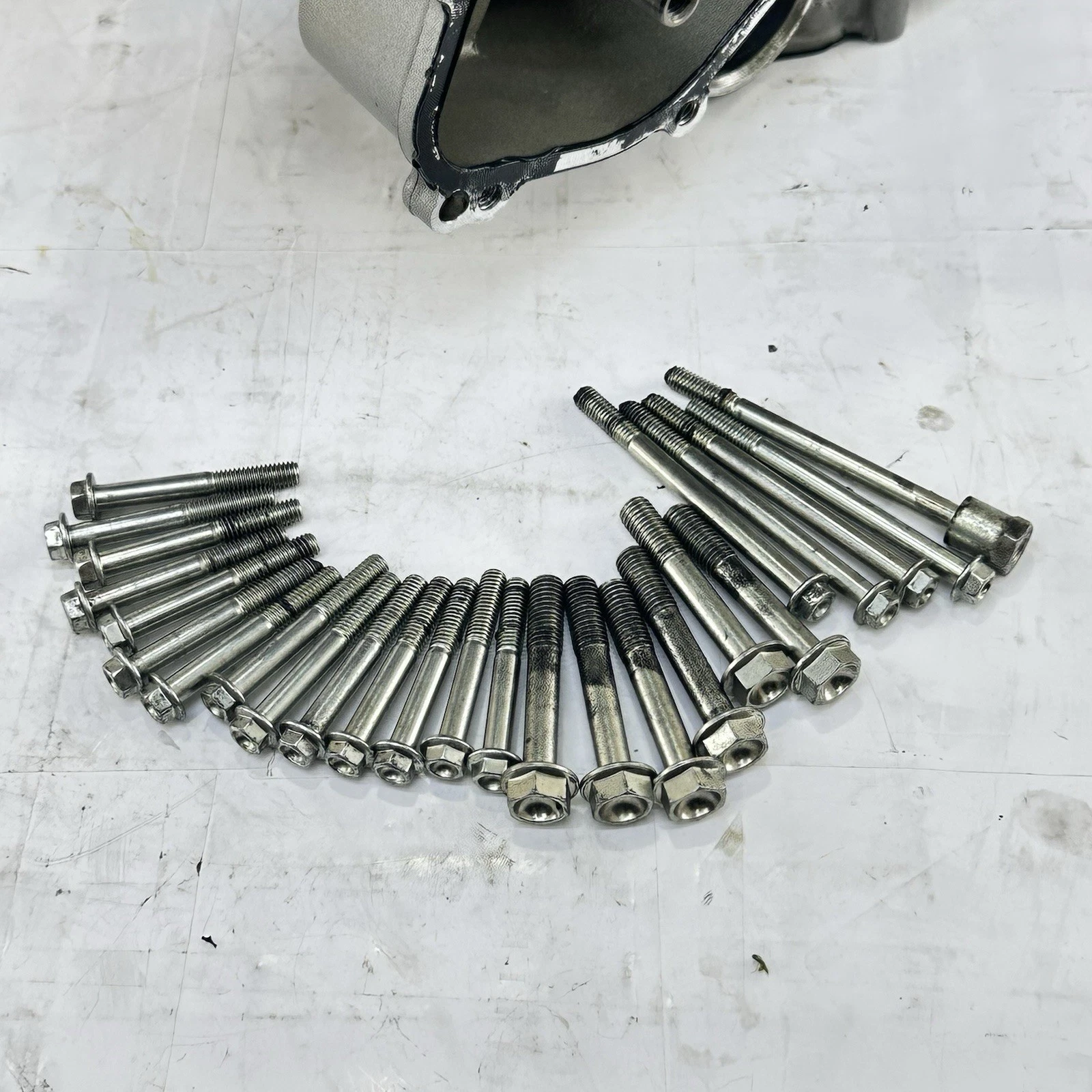 2016 - 2019 DUCATI PANIGALE 959 CRANKCASE ENGINE MOTOR BLOCK CASE BOLTS HARDWARE