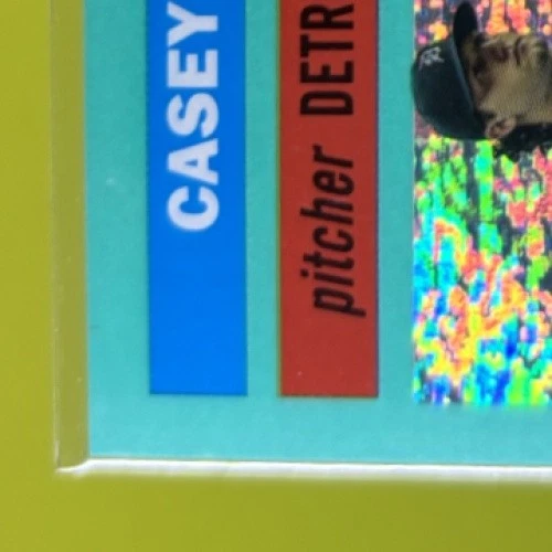 2023 Topps Archives Casey Mize Aqua Sparkle Foil /75 Detroit Tigers #57 - Image 4 of 4