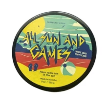 Perfectly Posh All Sun And Games White Sand Foot Scrub 9 Oz * New *