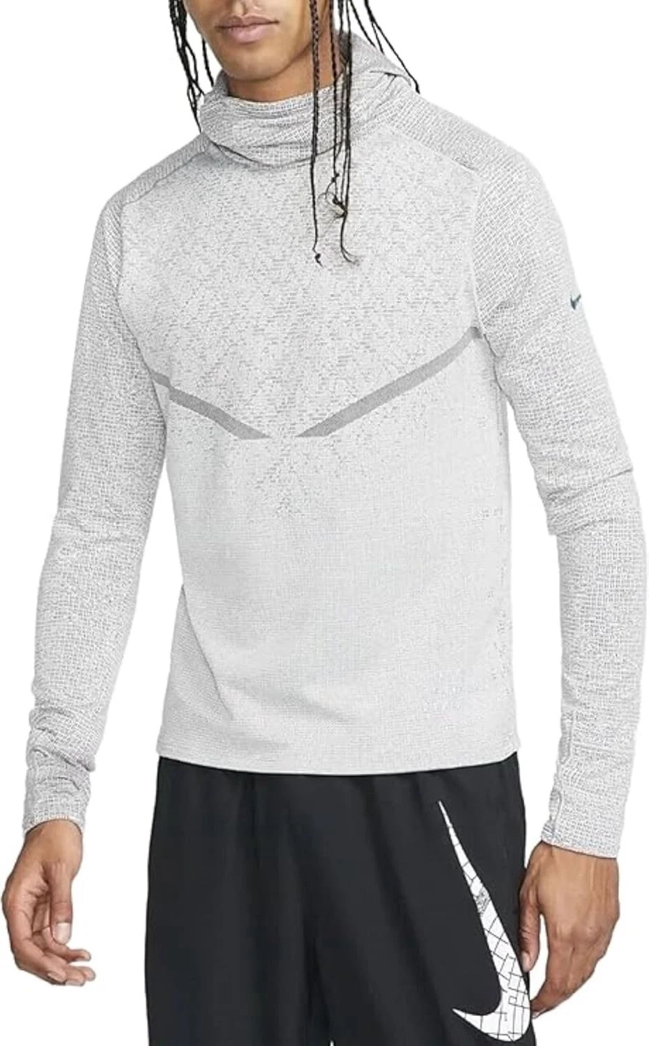 Size XL- Nike Men's Therma-FIT ADV Run Division Pinnacle Hoodie, Gray.
