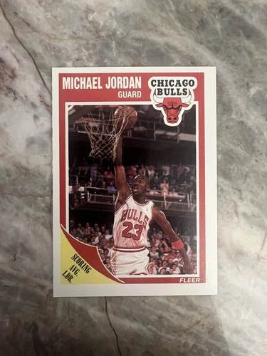 1989 Fleer Basketball Michael Jordan card# 21