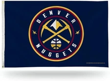 Denver Nuggets Premium 3x5 Feet Flag Banner, Logo Design, Metal Grommets,...
