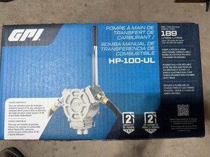New In Box GPI Fuel Transfer Hand Pump HP-100-UL 50 Gallons