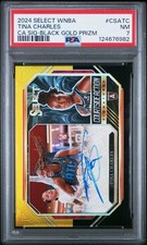 2024 Select WNBA #CSA-TC Tina Charles Courtside Action-Sig PSA 7 Black Gold #/5