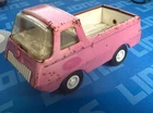1970's Tonka Pickup Truck, Pressed Steel, Pink Vintage Rare Vehicle Toy