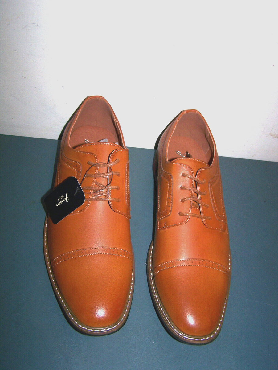 Jonsen Milan Men\'s Size 12 Brown Leather Lace-Up Dress Shoes – Formal AMY9003 NWT Jonsen Milan Men main image 3