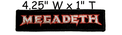 Megadeth band PATCH - 4.25'' Iron-on Metal Music Embroidered megadeath Patches