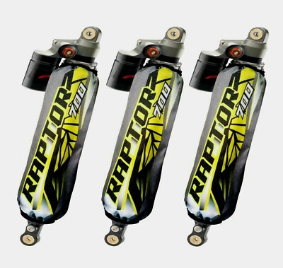 ''New Grey Yellow Shocks Covers Fit Raptor s 700 R-SE 19'' New Racing Shocks''