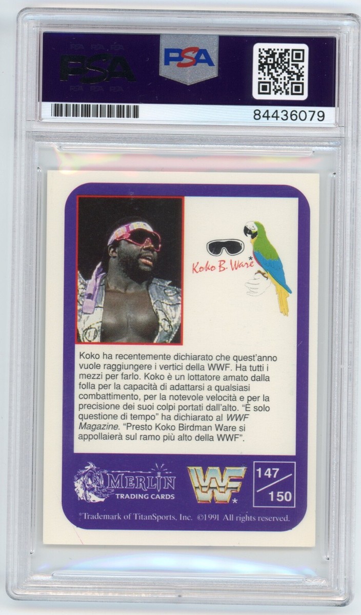 KOKO B WARE PSA COA Signed WWF 1991 Autographed & Inscribed HOF