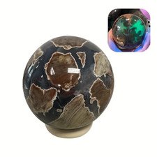 Volcanic agate sphere crystal ball home decoration fluorescent agate sphere