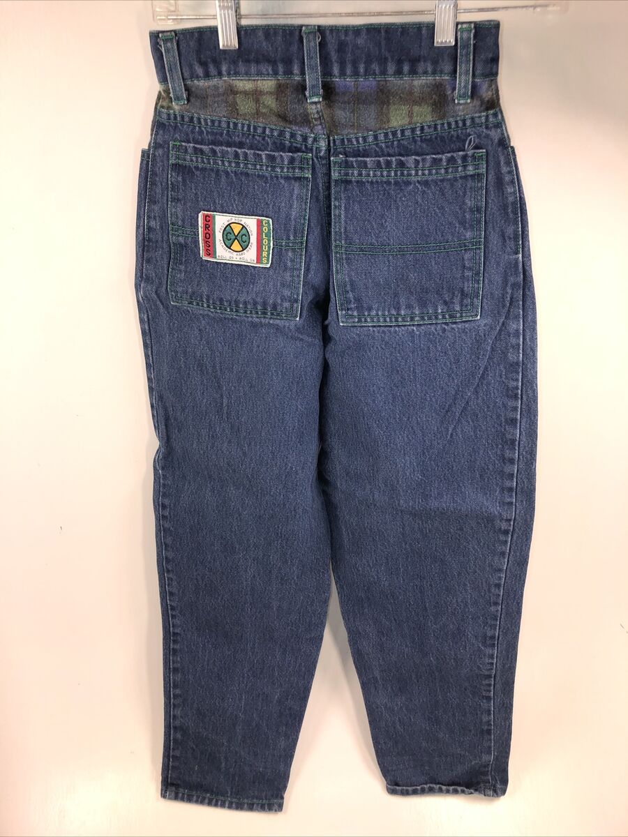 Rare Vintage 80/90 Cross Colours Green Denim & Flannel Pants Rare Vintage 80/90 Cross Colours Green Denim & Flannel Pants