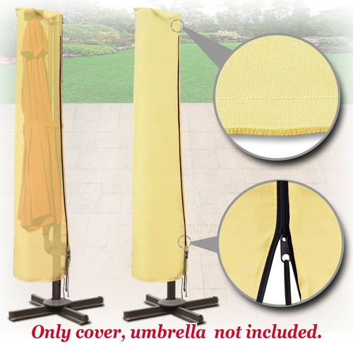 Patio Cantilever Roma Off-set 10-15ft Umbrella Protective Outdoor Protect Cover - Picture 19 of 20