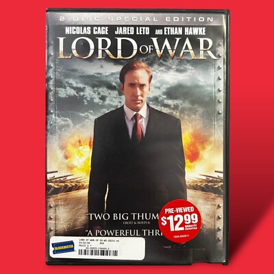 LORD OF WAR DVD Nicolas Cage Buy Get FREE Free Shipping