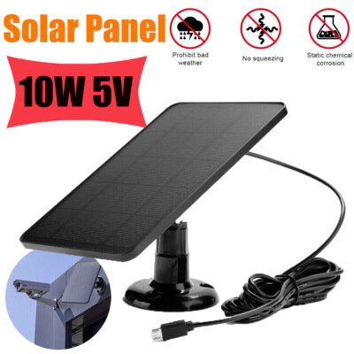 Universal Solarpanel 10W 5V Solar Cells Charger Solarenergie für Outdoor Camera