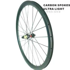 Road Bike Rear Carbon Wheels 30 35 45 50mm Profile 28mm External Width Tubeless