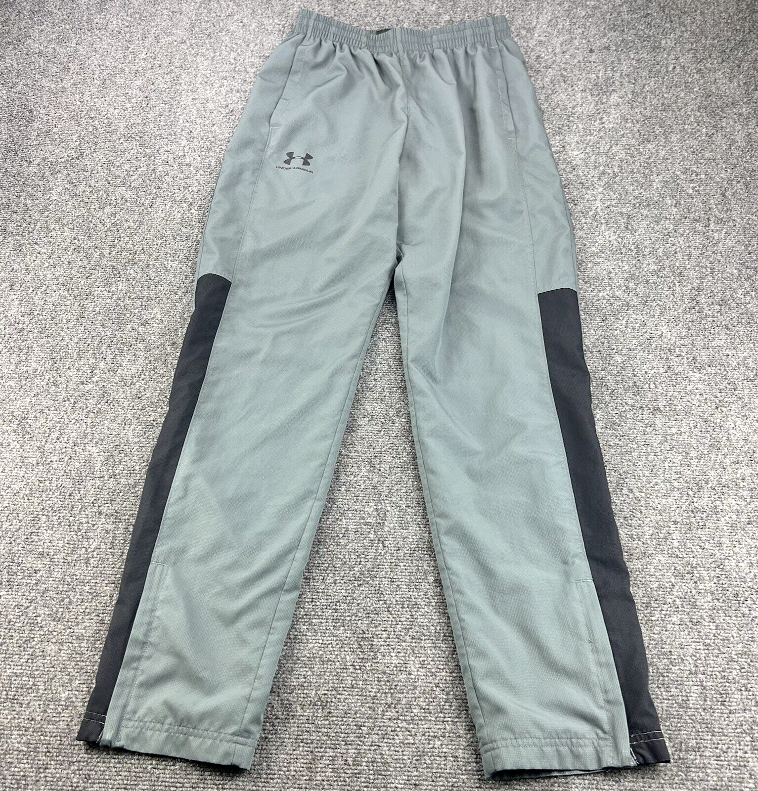 Under Armour  Track Pants Mens Medium Small Joggers Lined Lightweight Zip Leg