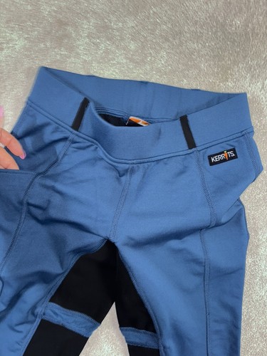 Pantalones de equitación Kerrits Equestrian azules para mujer talla pequeña pantalones de punto - Imagen 3 de 11