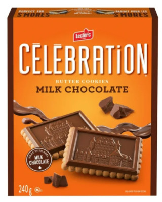 Celebration Milk Chocolate Top Butter Cookies, 240g