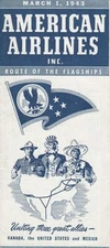 American Airlines timetable 1943/03/01