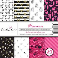 REMINISCE 6 X 6 - 2 PKG PAPER - BRIDE TO BE
