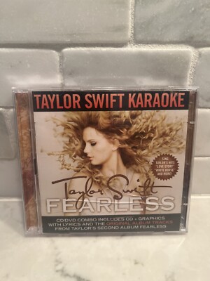 Fearless Karaoke by Taylor Swift (CD, 2009) 2 Disc CD / DVD