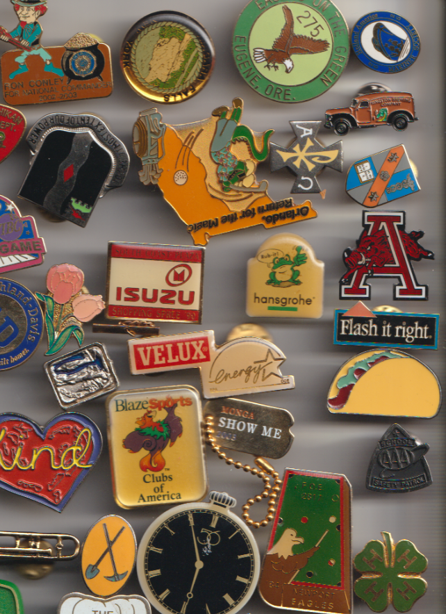 Vintage Pinback Pin Tie tack Lot Mixed Theme 100 + Well Kept. eBay