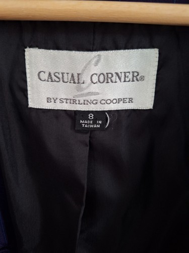 Casual Corner By Stirling Cooper, Vintage,Long Sleeve ,Purple Check Blazer - Picture 9 of 10