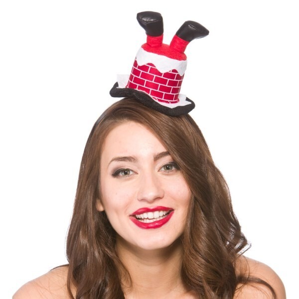 Novelty Father Christmas Santa Stuck In The Chimney Headband
