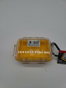 Pelican 1010 Micro Case Series Yellow W Clear Lid Ebay