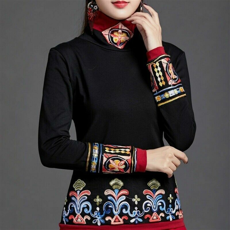 Ccuzs Seiden Fächer 25cm - Chinesischer Vintage Fächer Für Tanz & Dekoration